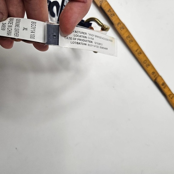 NEW Sperry Braided Woven Skinny Belt Women's XL‎ White Leather NWT - Picture 6 of 7